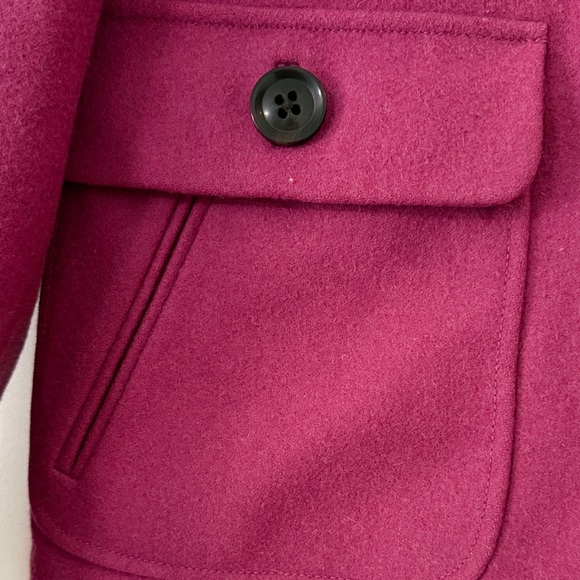 GAP Magenta Pea Coat - Picture 5 of 12